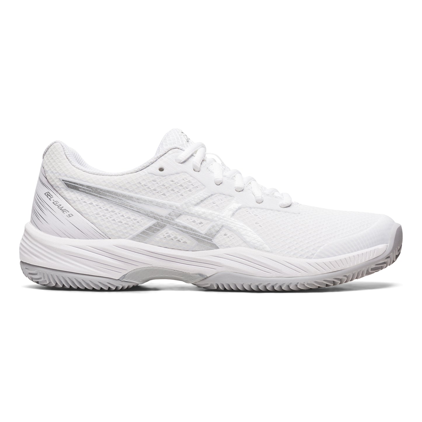 ASICS Gel-Game 9 Scarpa per terra rossa Donna - bianco, argento