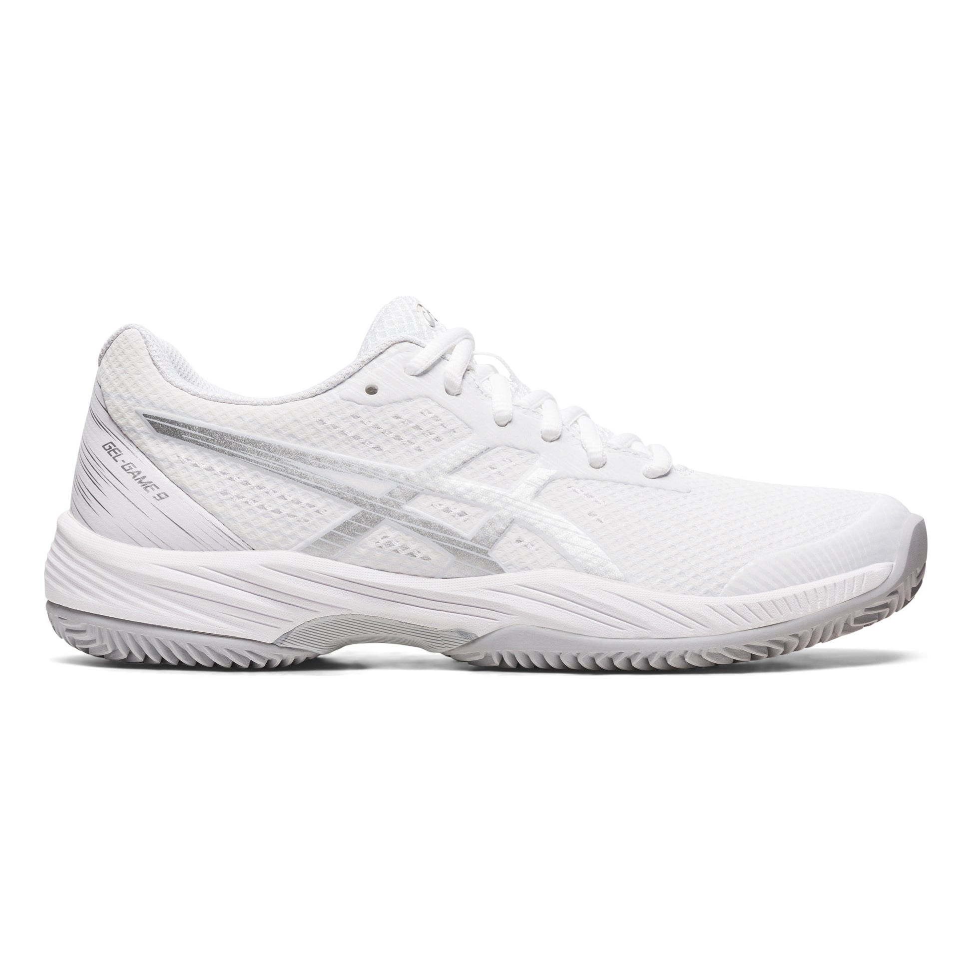 ASICS Gel-Game 9 Scarpa per terra rossa Donna - bianco, argento