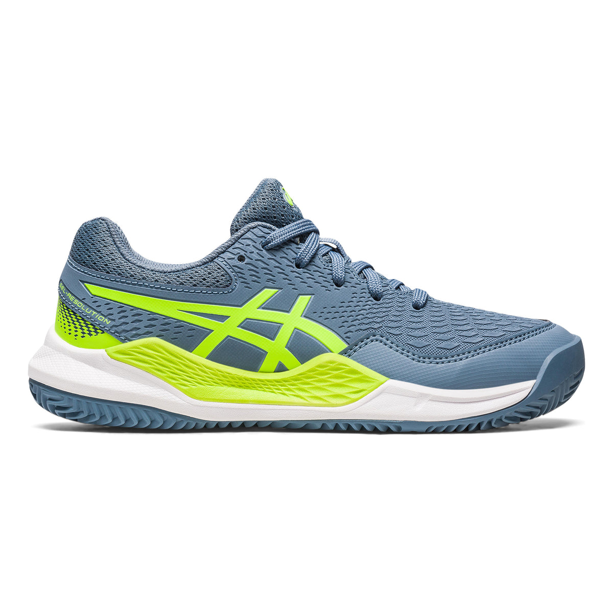 ASICS Gel-Resolution 9 GS Scarpa per terra rossa Bambini - blu scuro, verde neon