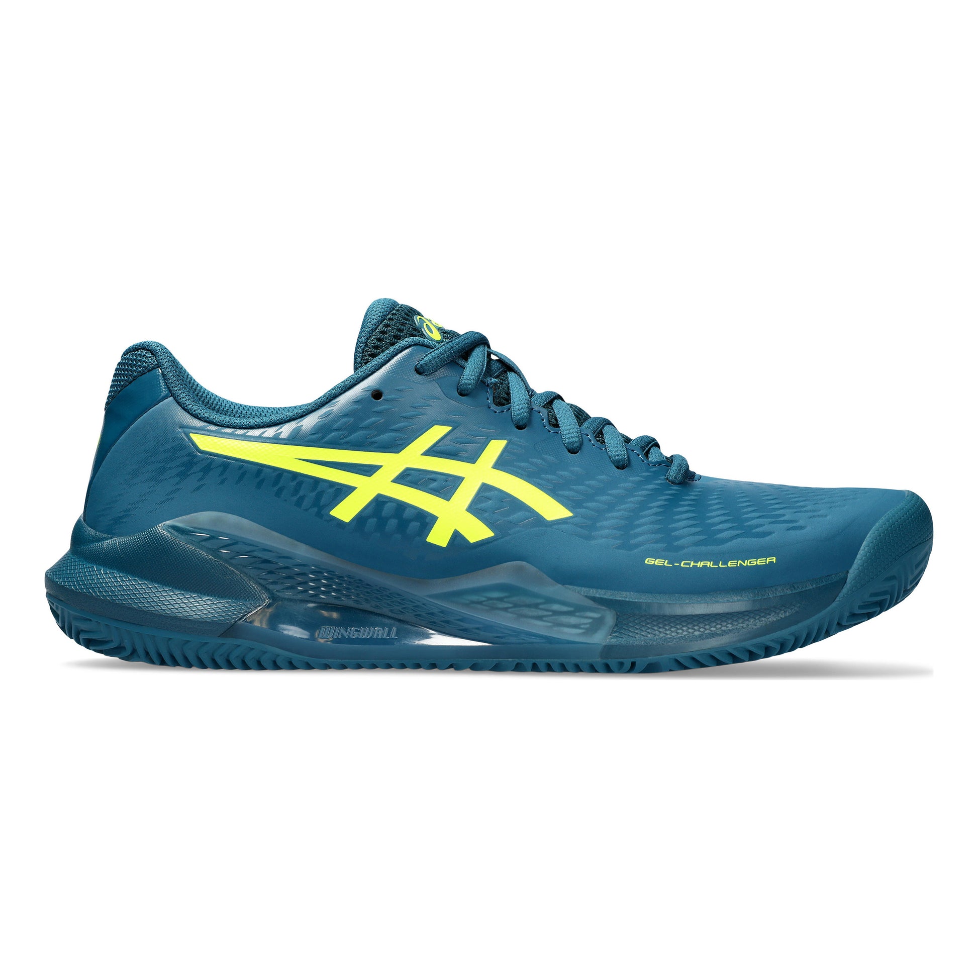 ASICS Gel-Challenger 14 Scarpa per terra rossa Uomini - color petrolio, giallo neon