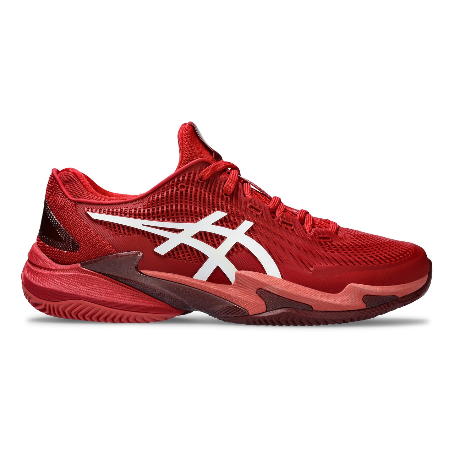 ASICS Court FF 3 Novak Scarpa per terra rossa Uomini - rosso