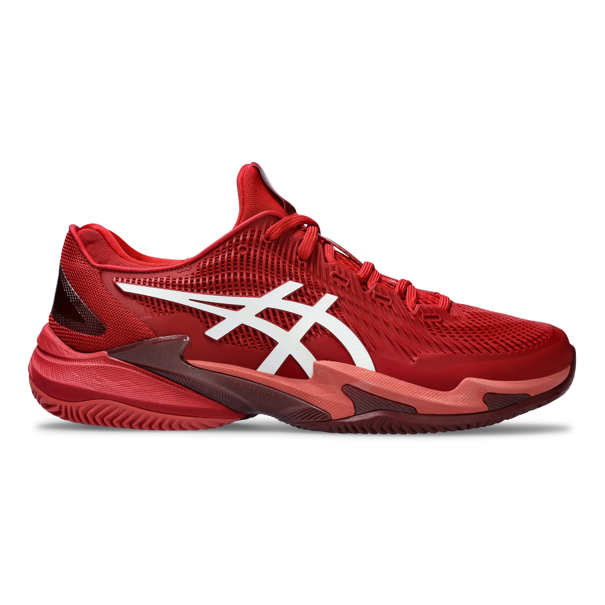 ASICS Court FF 3 Novak Scarpa per terra rossa Uomini - rosso