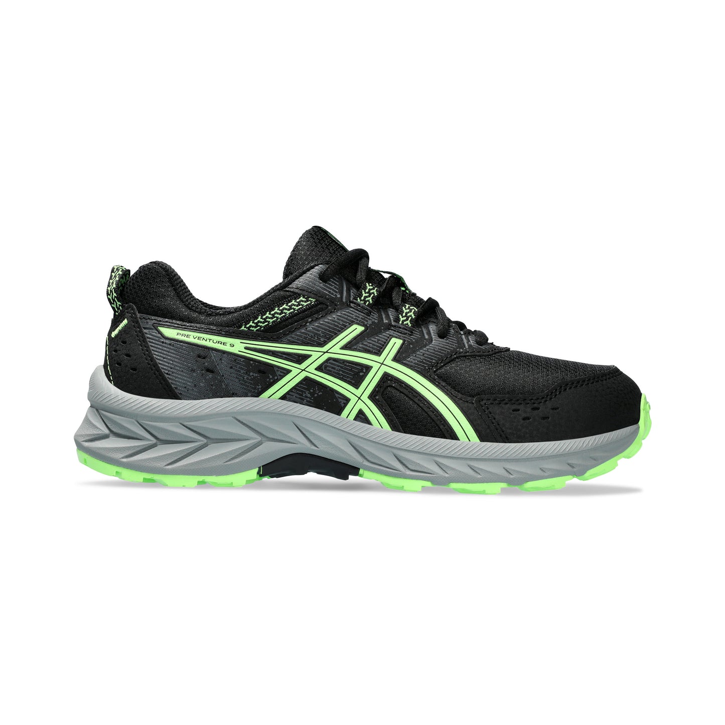 ASICS Pre-Venture 9 GS Scarpa da trail Bambini - nero, verde neon