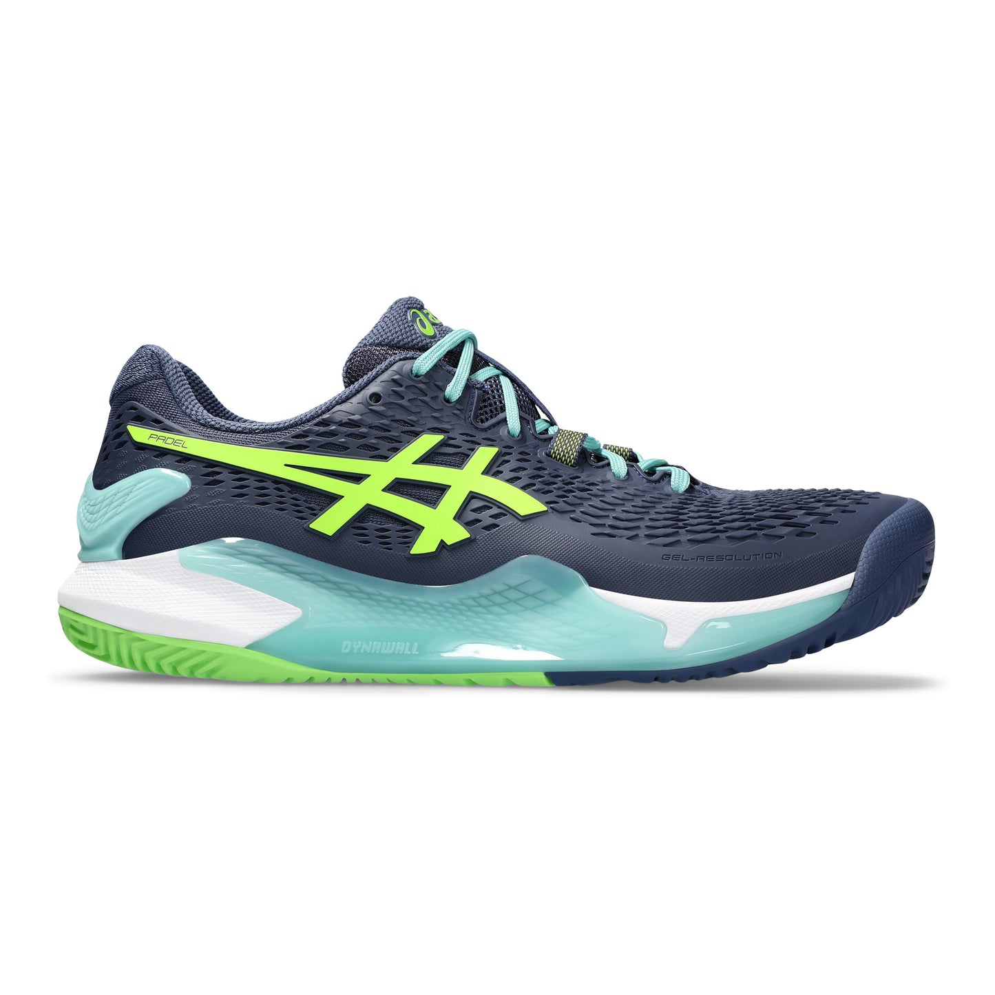 ASICS Gel-Resolution 9 Scarpa da padel Uomini - blu scuro, turchese