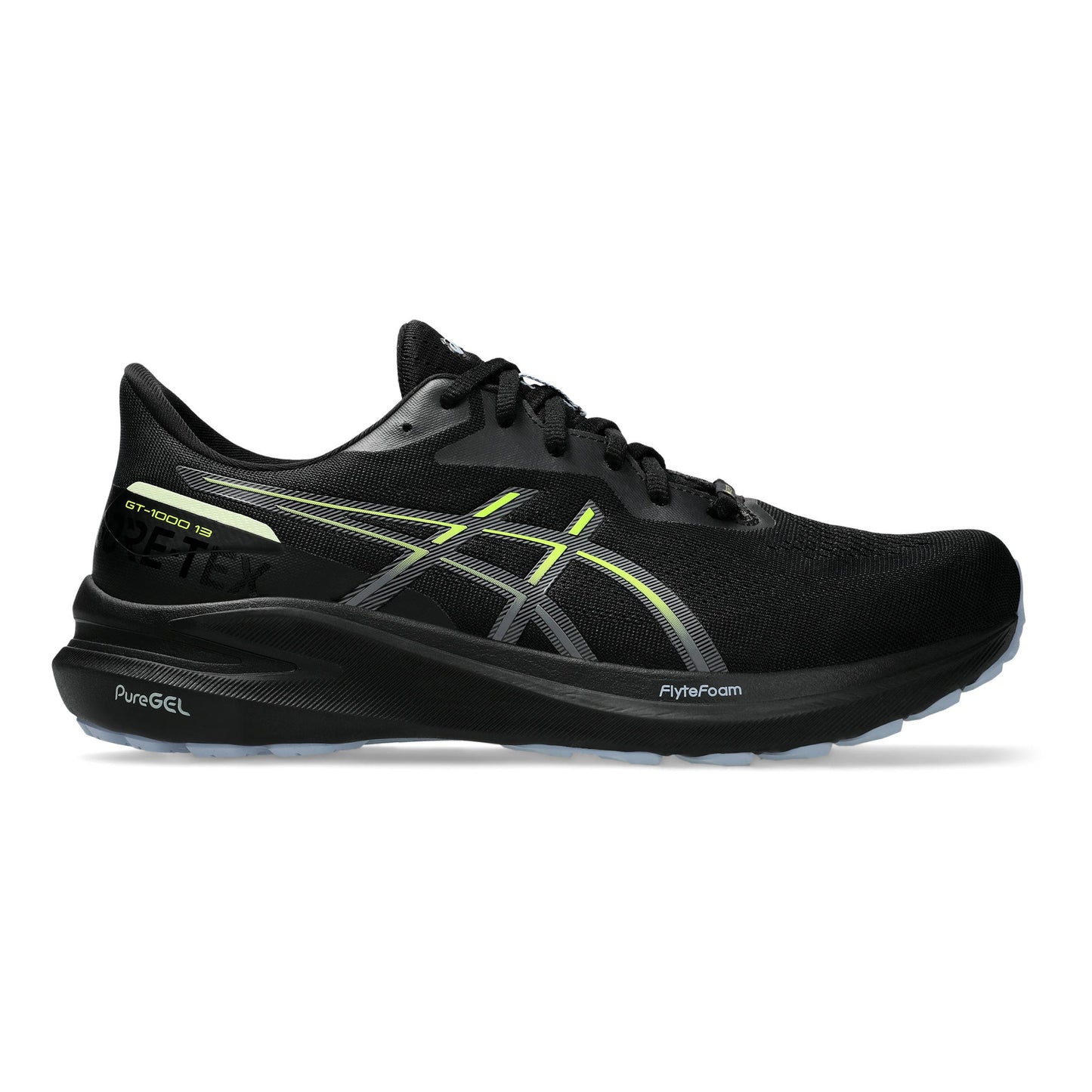 ASICS GT-1000 13 GTX Scarpa Stabile Uomini-Nero,Giallo