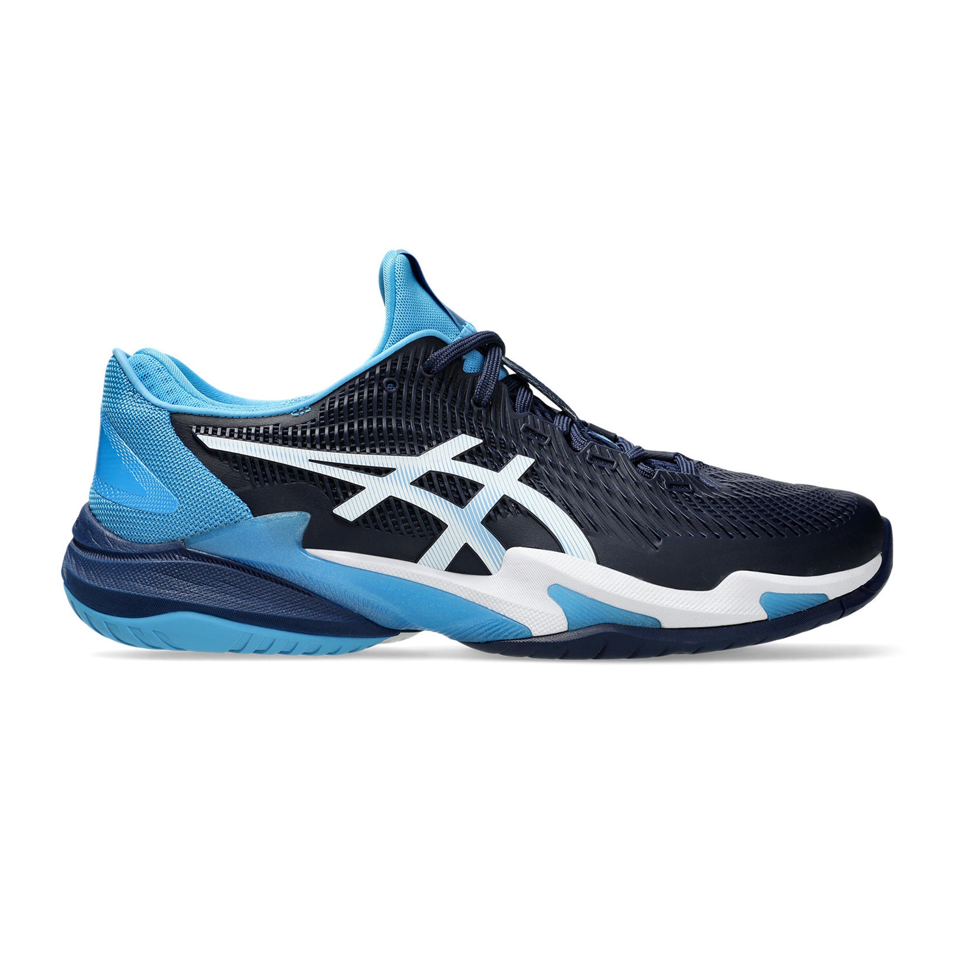 ASICS Court FF 3  Novak Scarpa per tutte le superfici Uomini - blu scuro, turchese