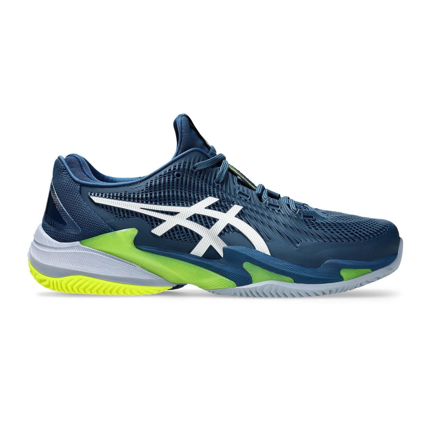 ASICS Court FF 3 Scarpa per terra rossa Uomini - blu scuro, giallo neon