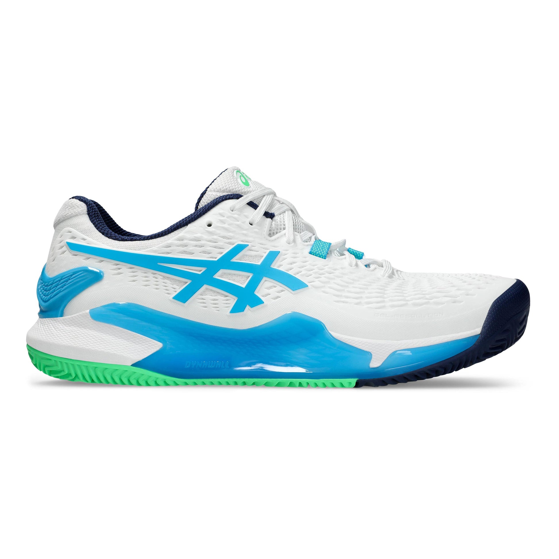 ASICS Gel-Resolution 9 Scarpa per terra rossa Uomini - bianco, blu chiaro