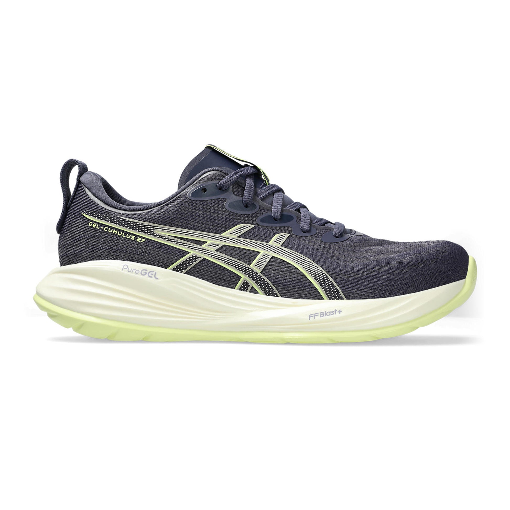 ASICS Gel-Cumulus 27 Scarpe Neutrali Uomini-Grigio-blu,Giallo