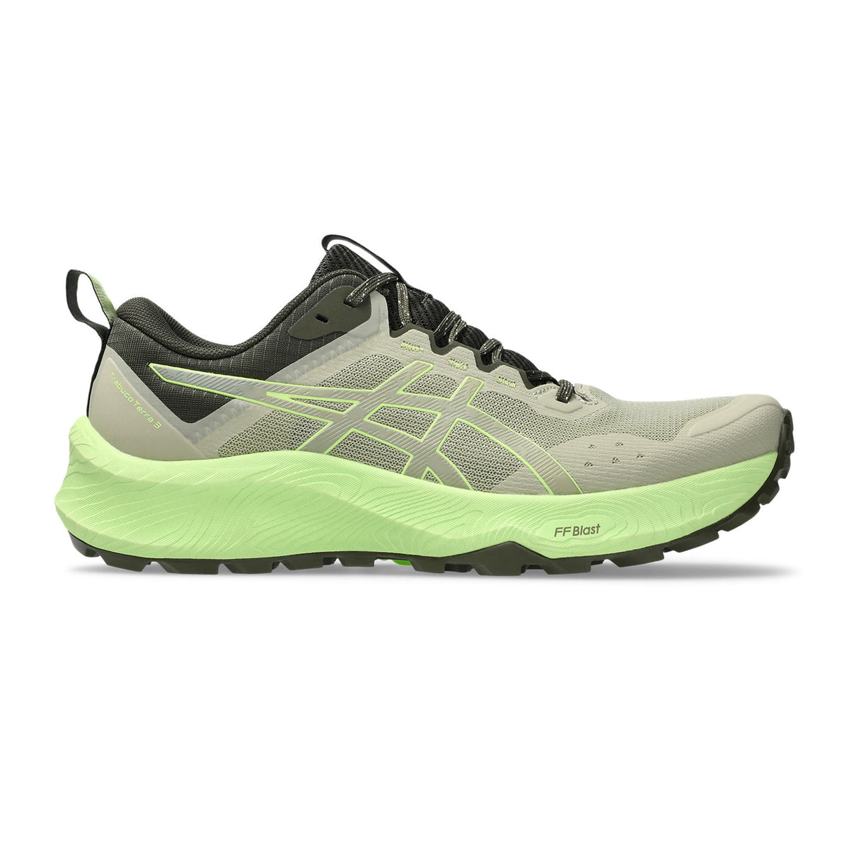 ASICS Trabuco Terra 3 Scarpa da trail Uomini-cachi, lime