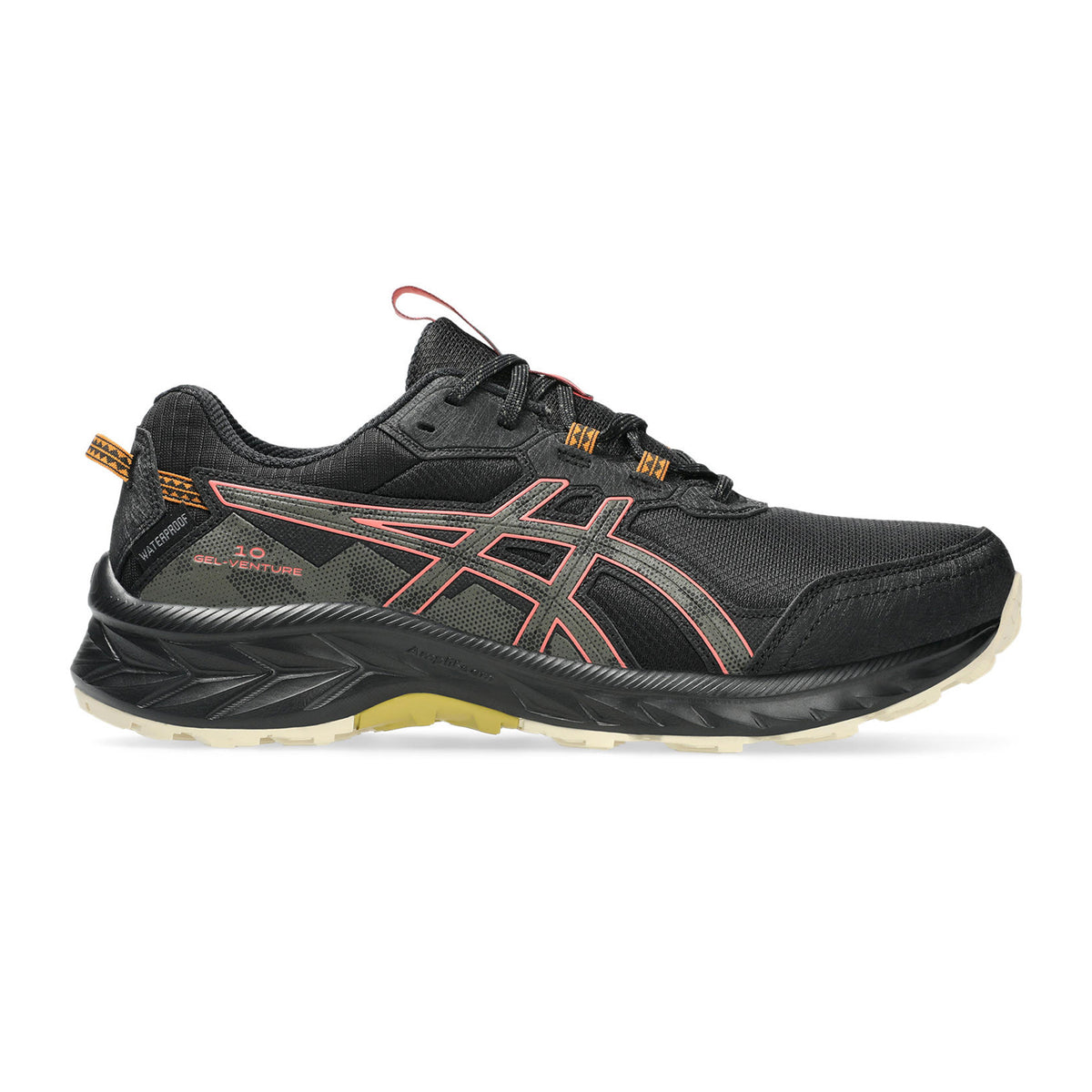 ASICS Gel-Venture 10 WP Scarpa Da Trail Donna-Nero,Corallo