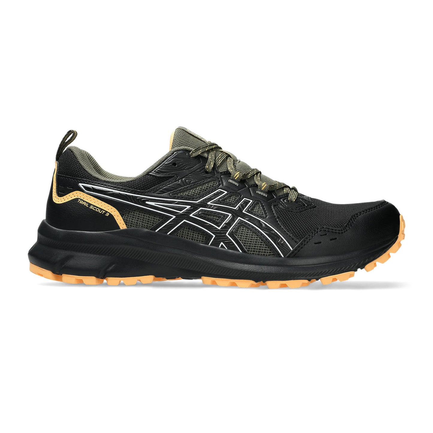 ASICS Trail Scout 3 Scarpa da trail Uomini - nero, oliva