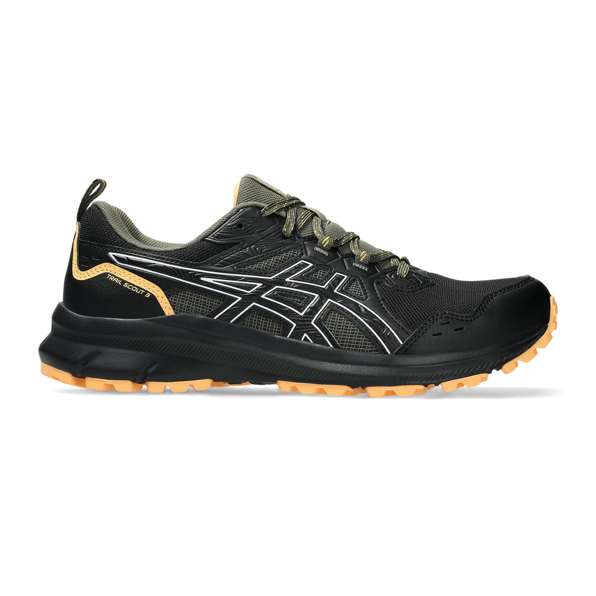 ASICS Trail Scout 3 Scarpa da trail Uomini - nero, oliva