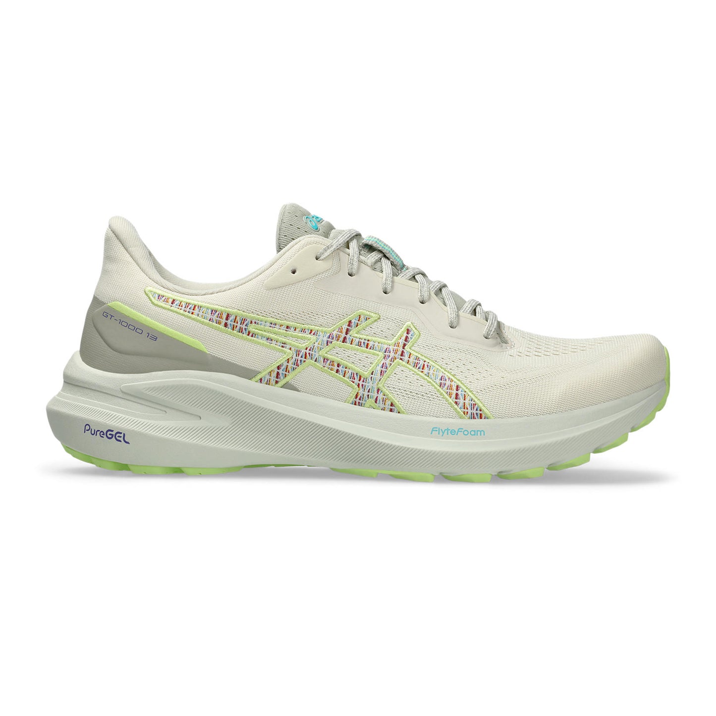 ASICS GT-1000 13 TR Scarpa Stabile Uomini-Beige,Lime