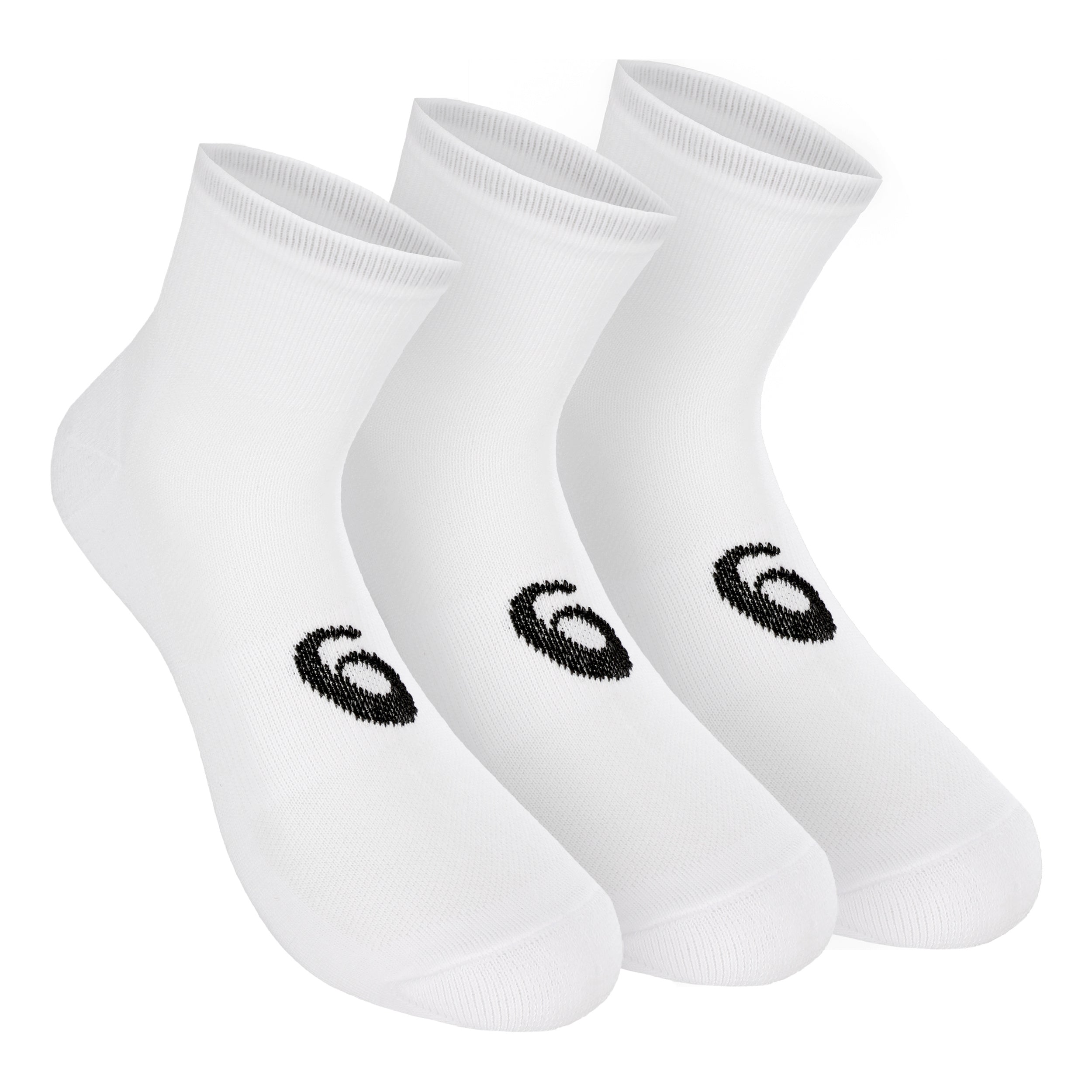 ASICS Quarter Calzini Sportivi Confezione Da 3-Bianco,Nero