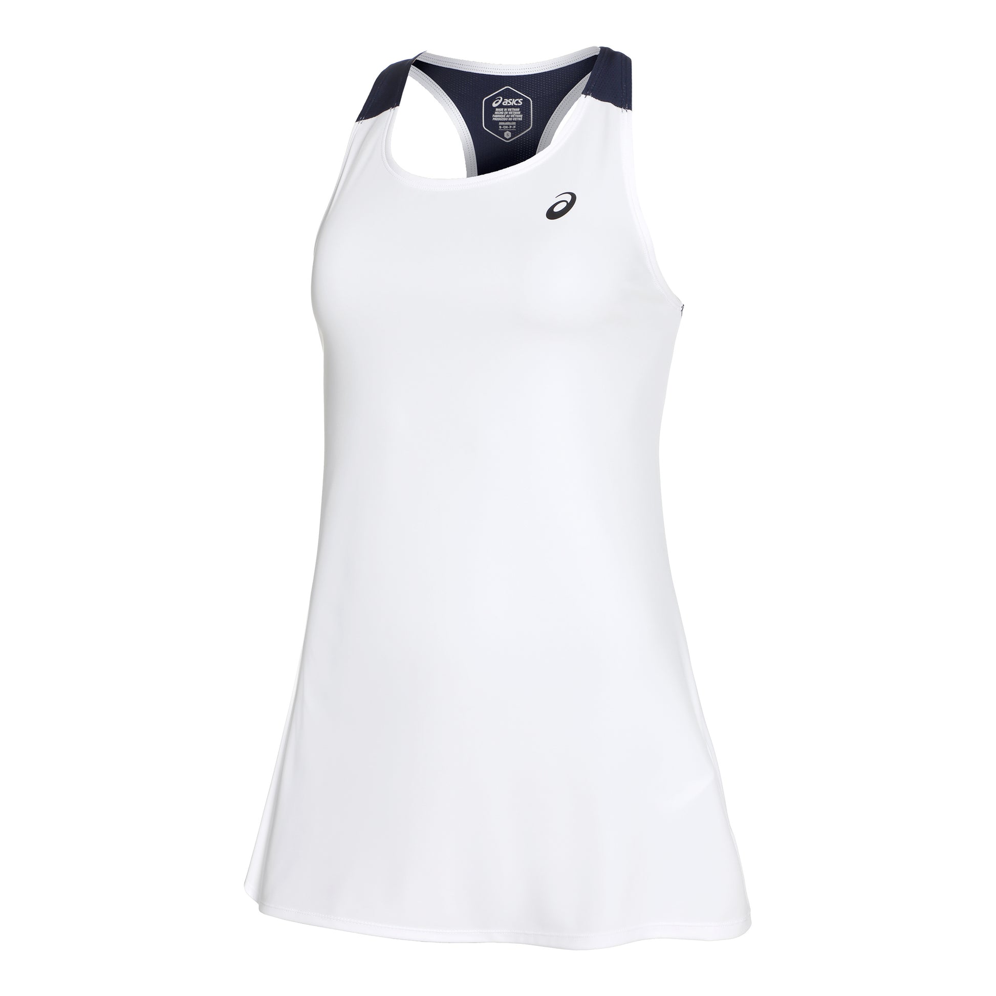 ASICS Court Abito Donna - bianco, blu scuro