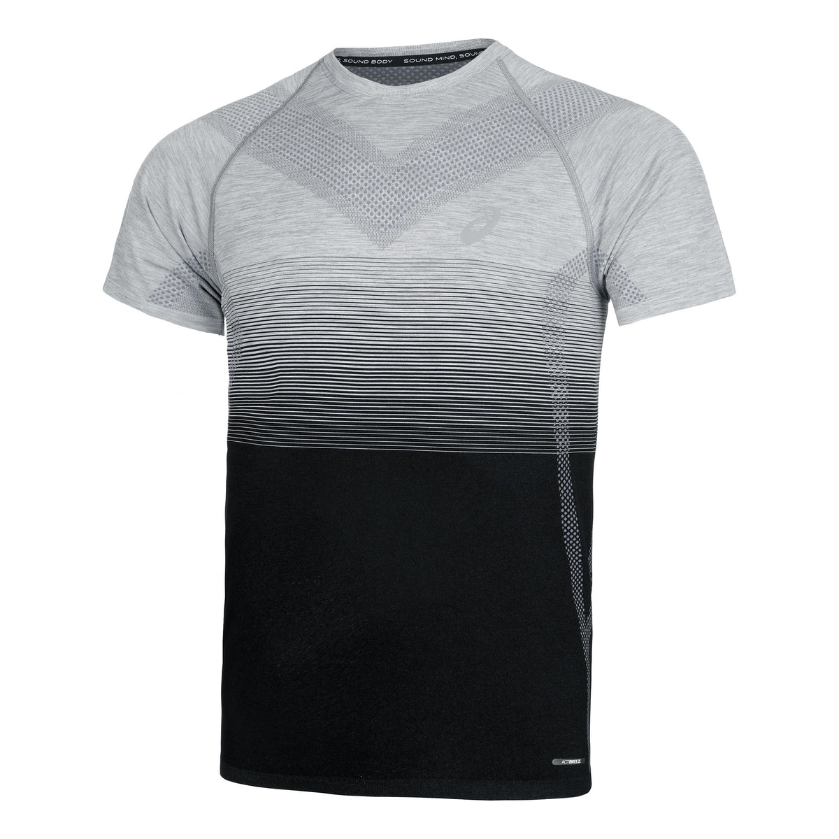 ASICS Seamless Camicia da corsa Uomini - grigio, nero