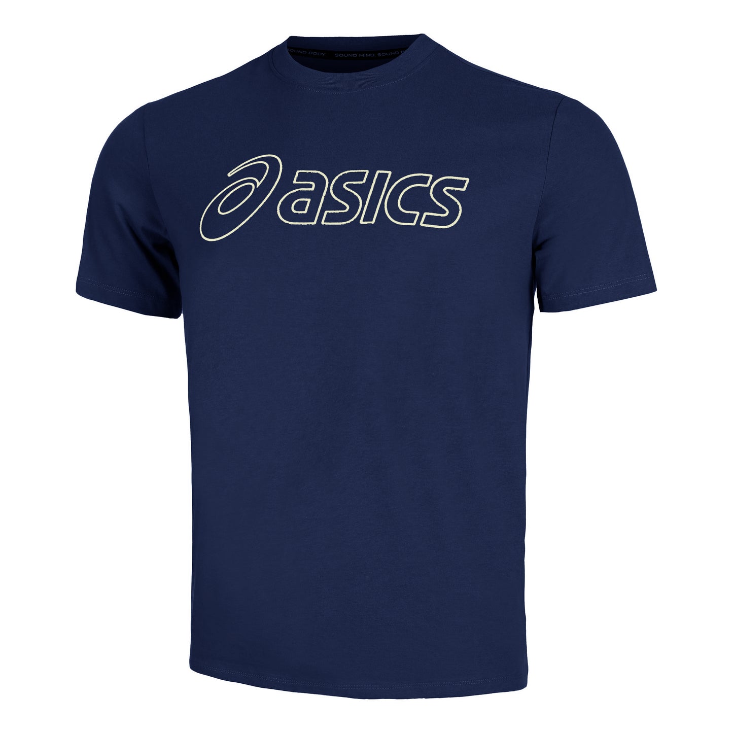 ASICS Logo Maglietta Uomini - blu scuro,