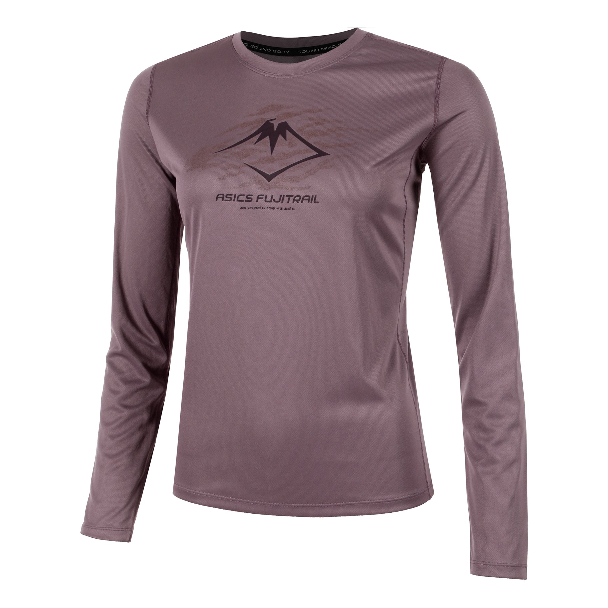 ASICS Fujitrail Logo Manica lunga Donna - berry,