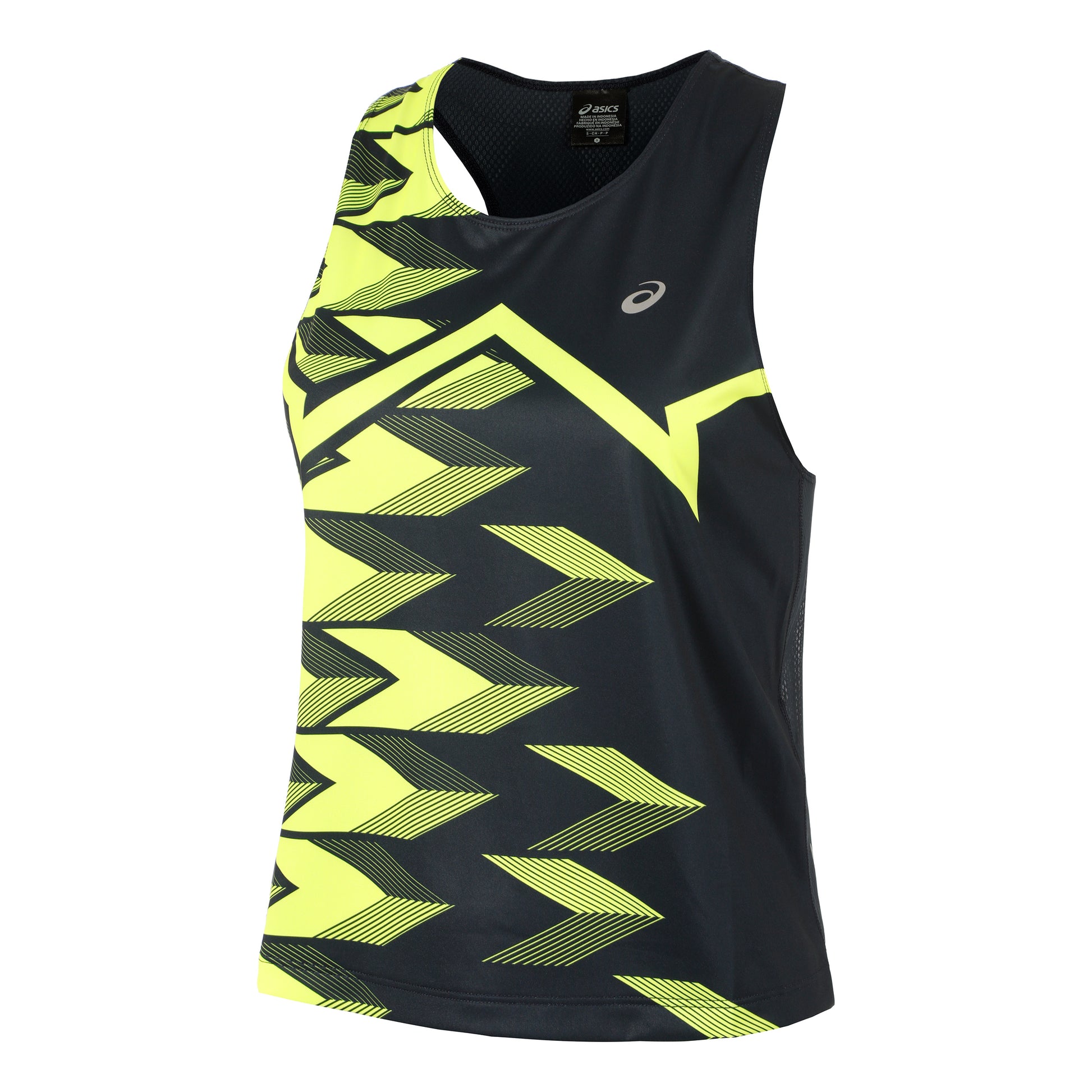 ASICS Light Graphic Canottiera Donna - blu scuro, giallo neon