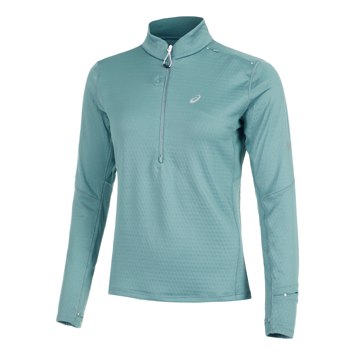 ASICS Road Winter 1/2 Zip Mid Layer Camicia Da Corsa Donna-Salvia