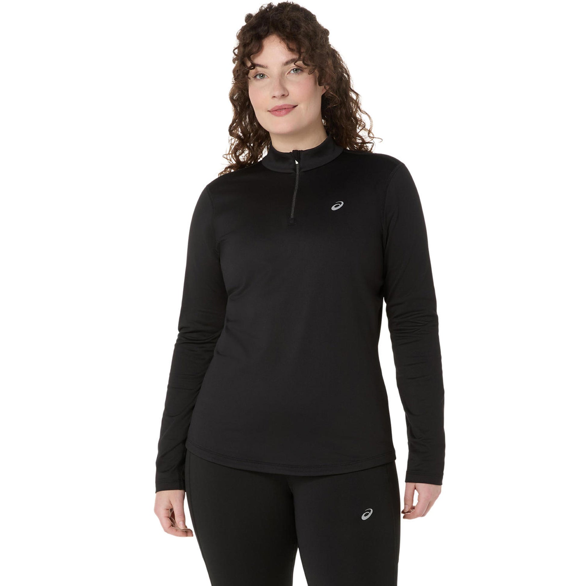 ASICS Core Winter 1/2 Zip Camicia Da Corsa Donna-Nero