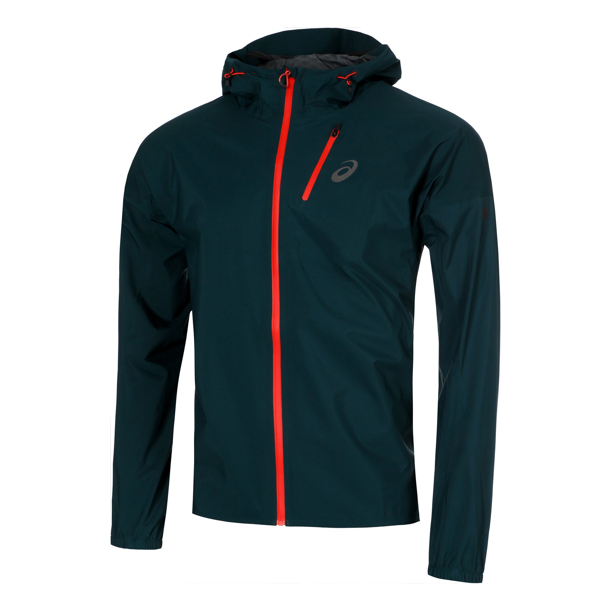 ASICS Fujitrail Elite Waterproof Giacca da corsa Uomini-color petrolio