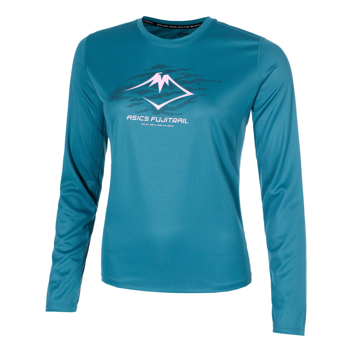 ASICS Fujitrail Logo Manica lunga Donna - blu,