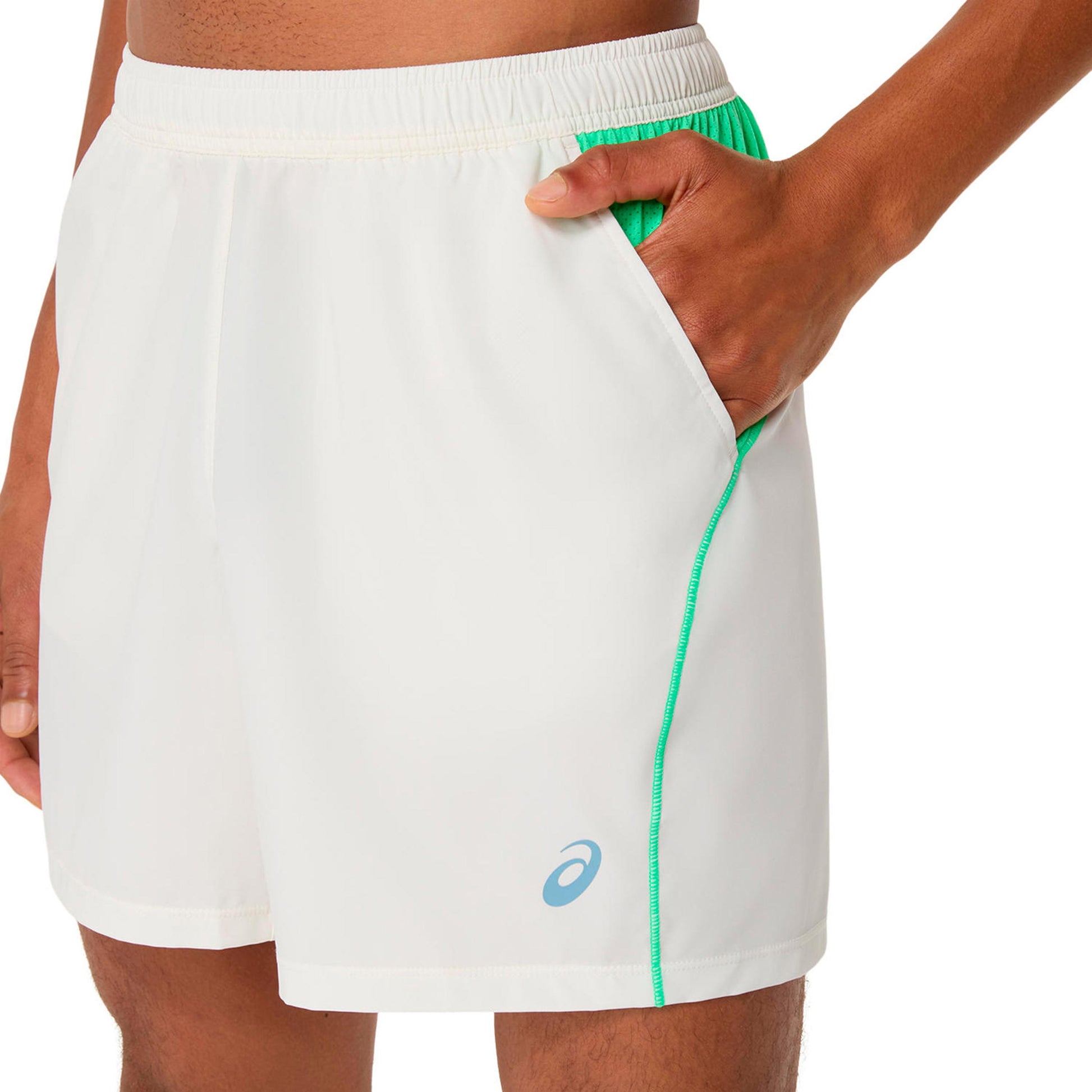 ASICS Court 7in Pantaloncini Uomini - crema, verde