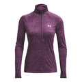 Tech Half-Zip Twist Manica lunga Donna - viola, grigio
