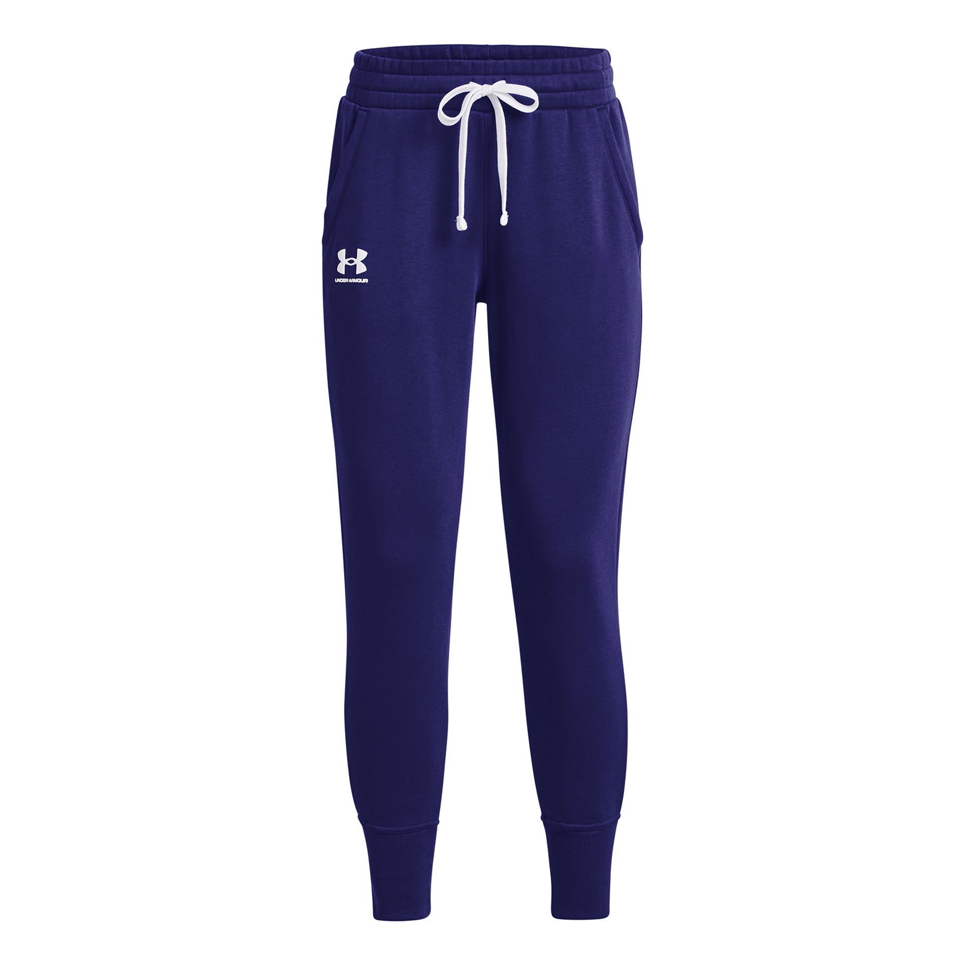 Under Armour Fleece Pantalone da allenamento Donna - blu scuro, bianco
