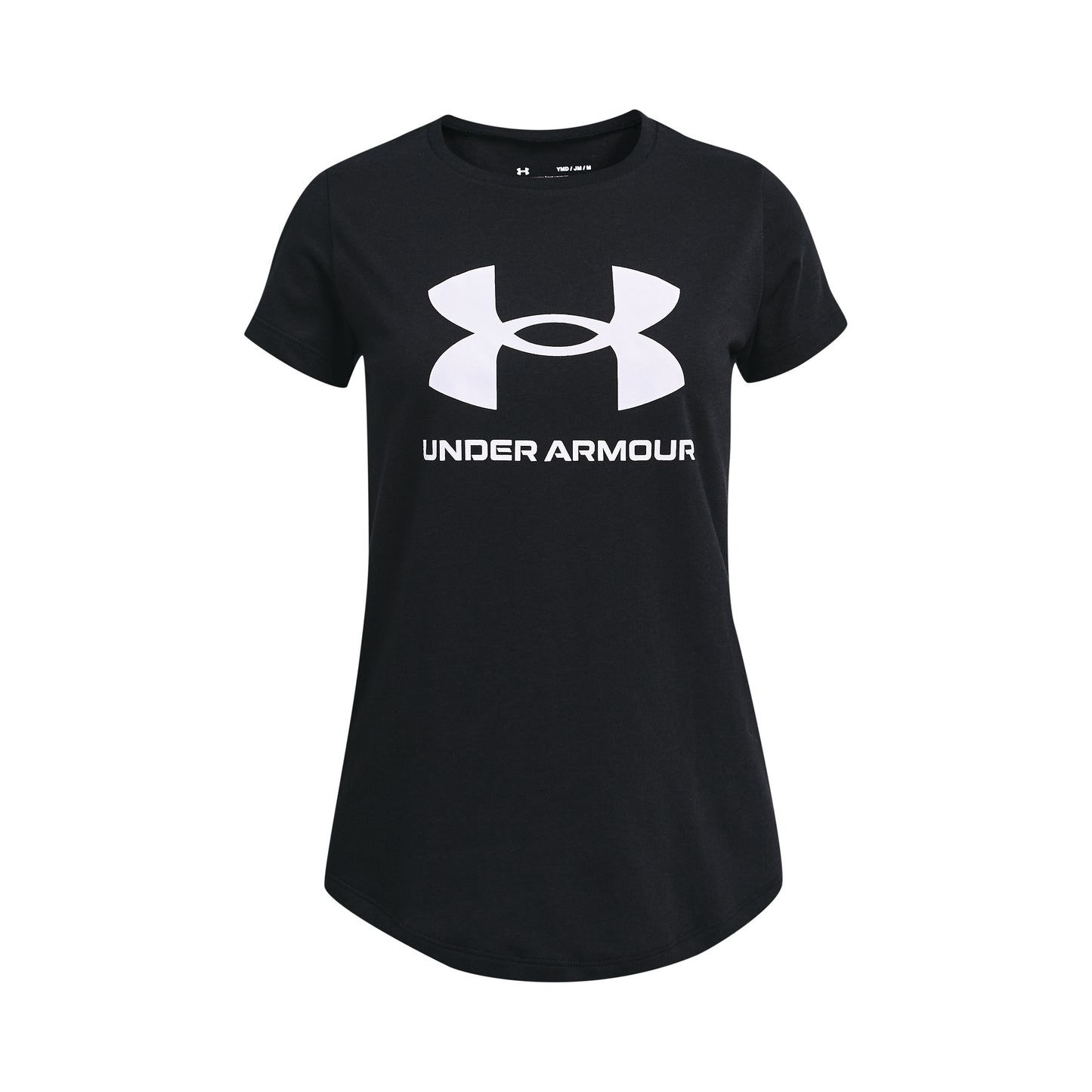 Under Armour Sportstyle Logo Maglietta Ragazze - nero, bianco