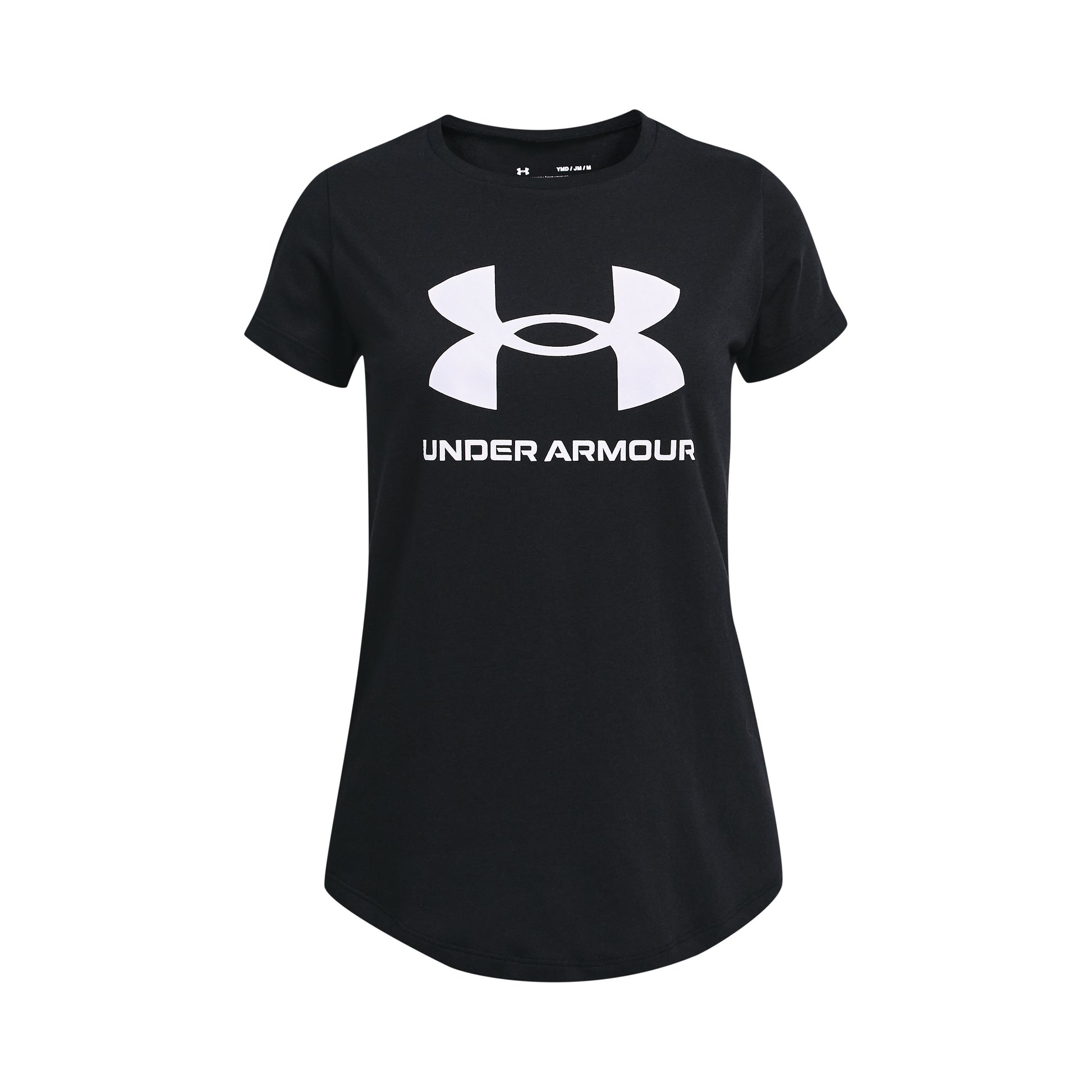 Under Armour Sportstyle Logo Maglietta Ragazze - nero, bianco