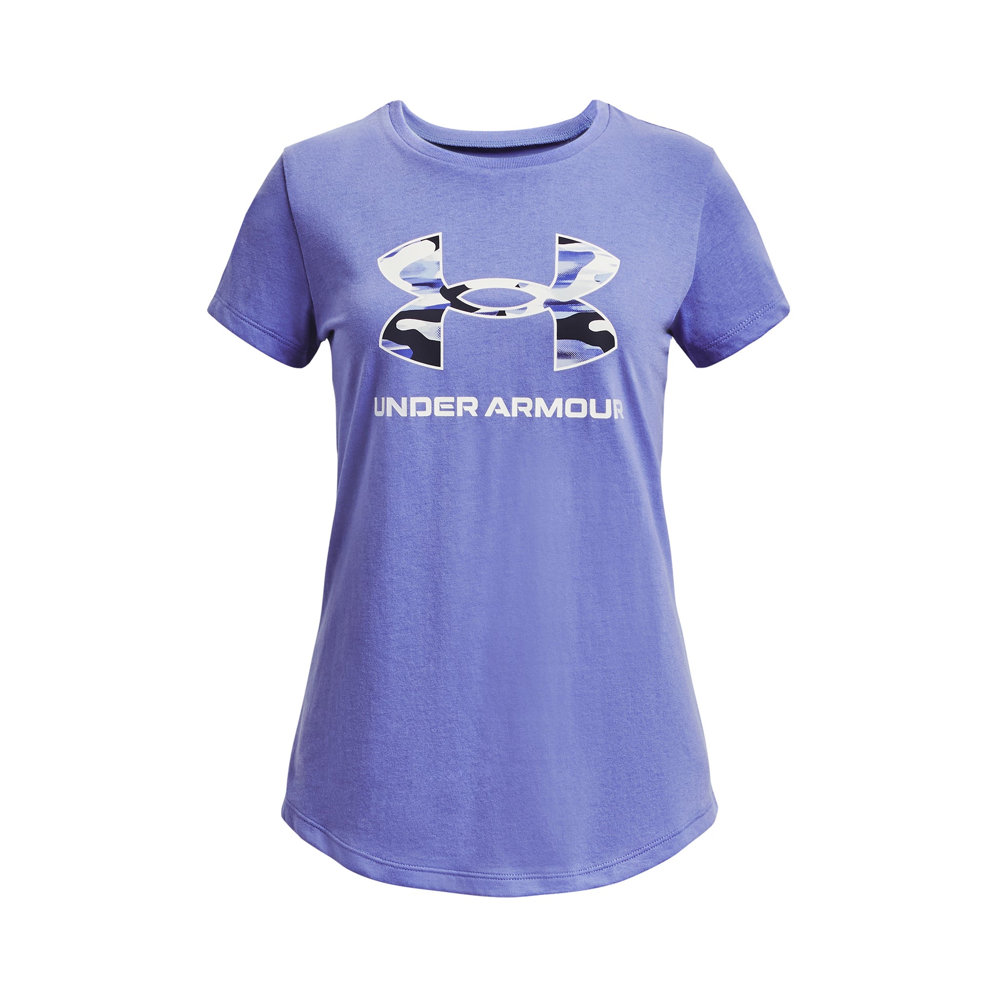 Under Armour Sportstyle Logo Maglietta Ragazze - viola, multicolore