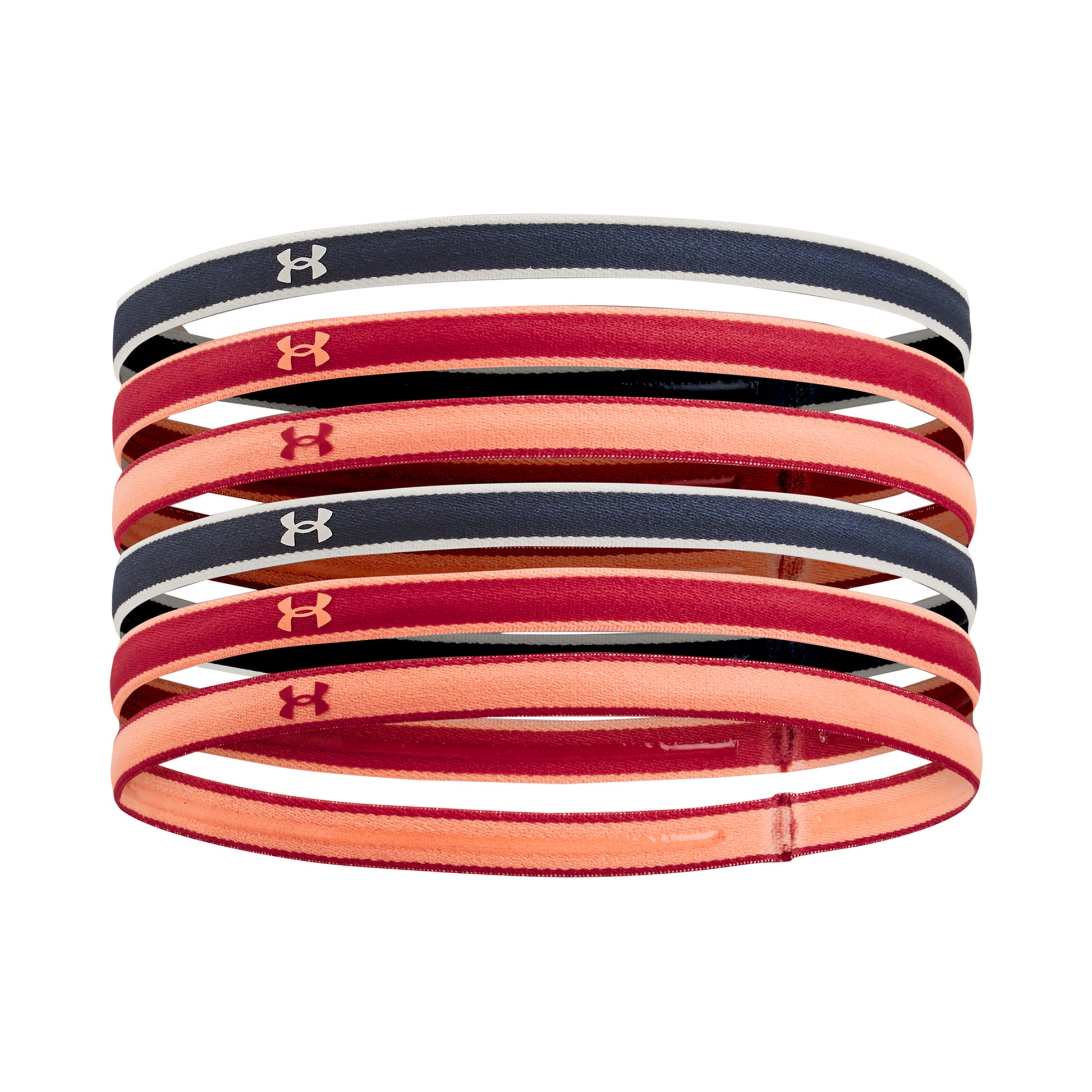 Under Armour Mini Fascia per capelli Confezione da 6 Donna-multicolore,albicocca