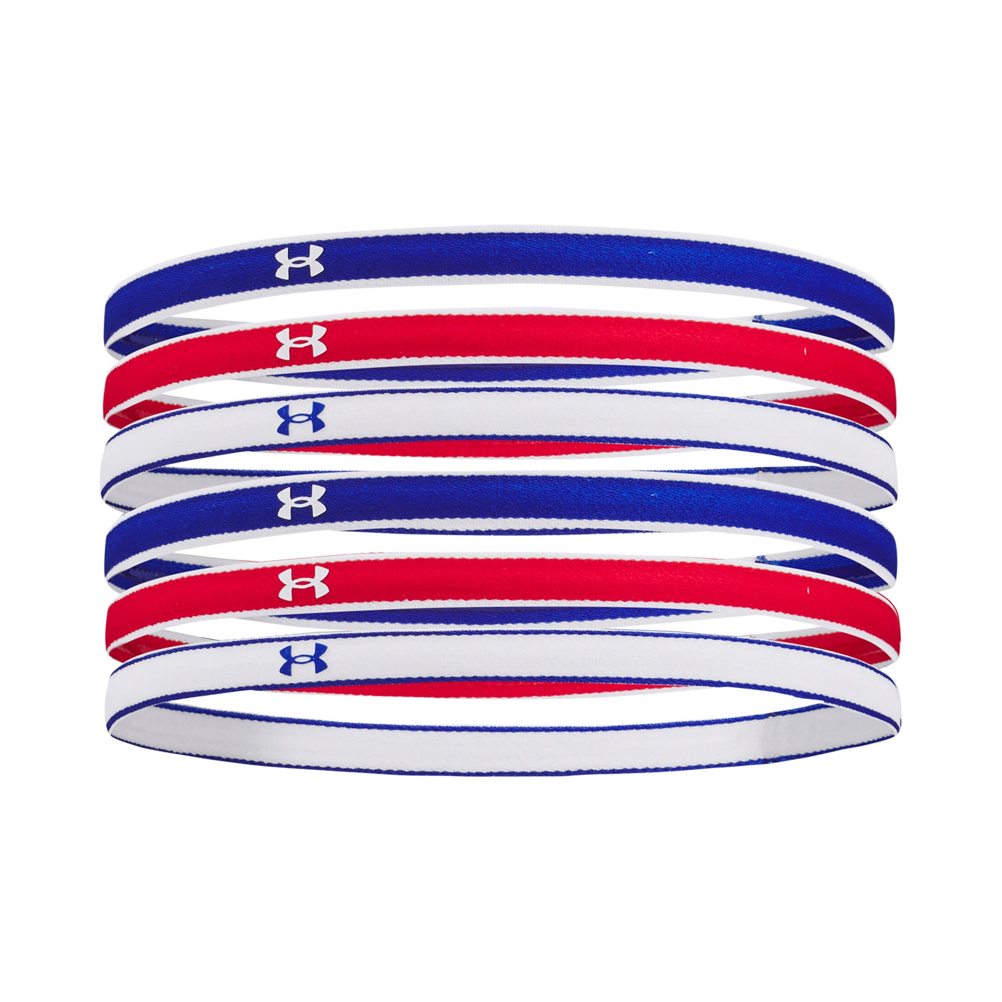Under Armour Mini Fascia per capelli Confezione da 6 Donna-multicolore,blu scuro