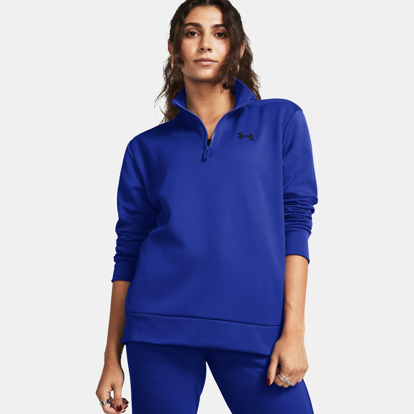 Under Armour 1/4 Zip Manica lunga Donna - blu scuro,