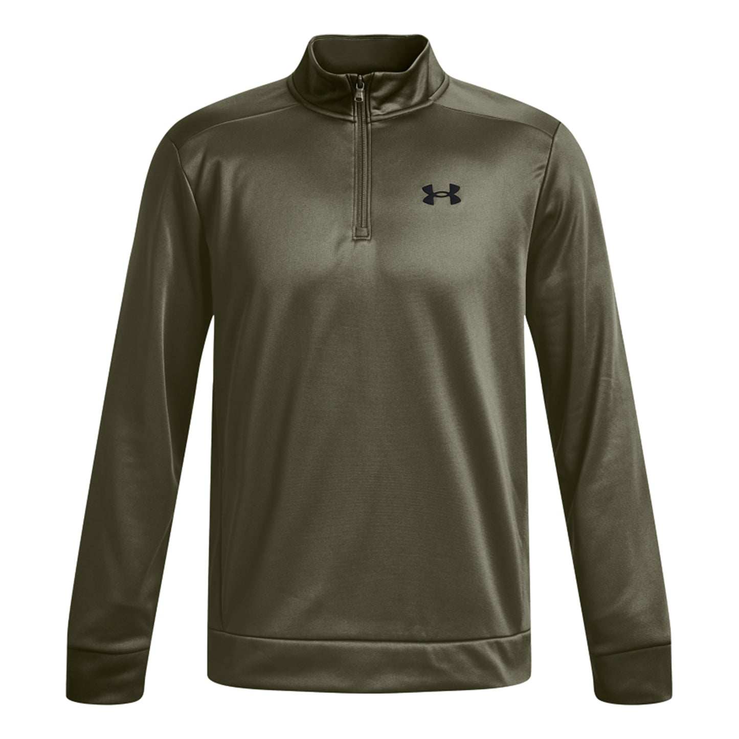 Under Armour Quarter Half-Zip Manica Lunga Uomini-Oliva