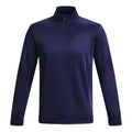 Quarter Half-Zip Manica Lunga Uomini-Blu Scuro