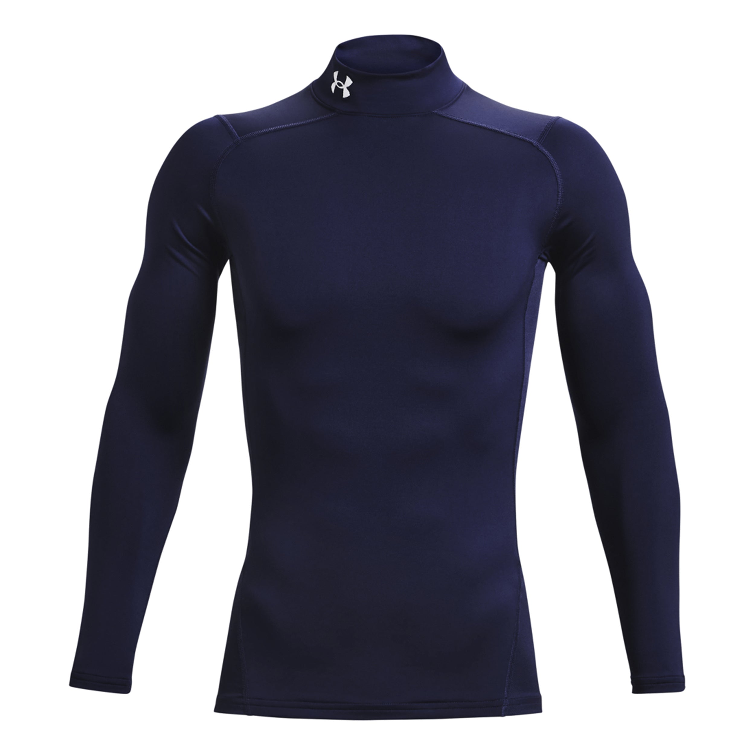 Under Armour Coldgear Comp Mock Manica Lunga Uomini-Blu Scuro