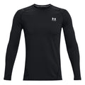 Coldgear Fitted Crew Manica lunga Uomini - nero,
