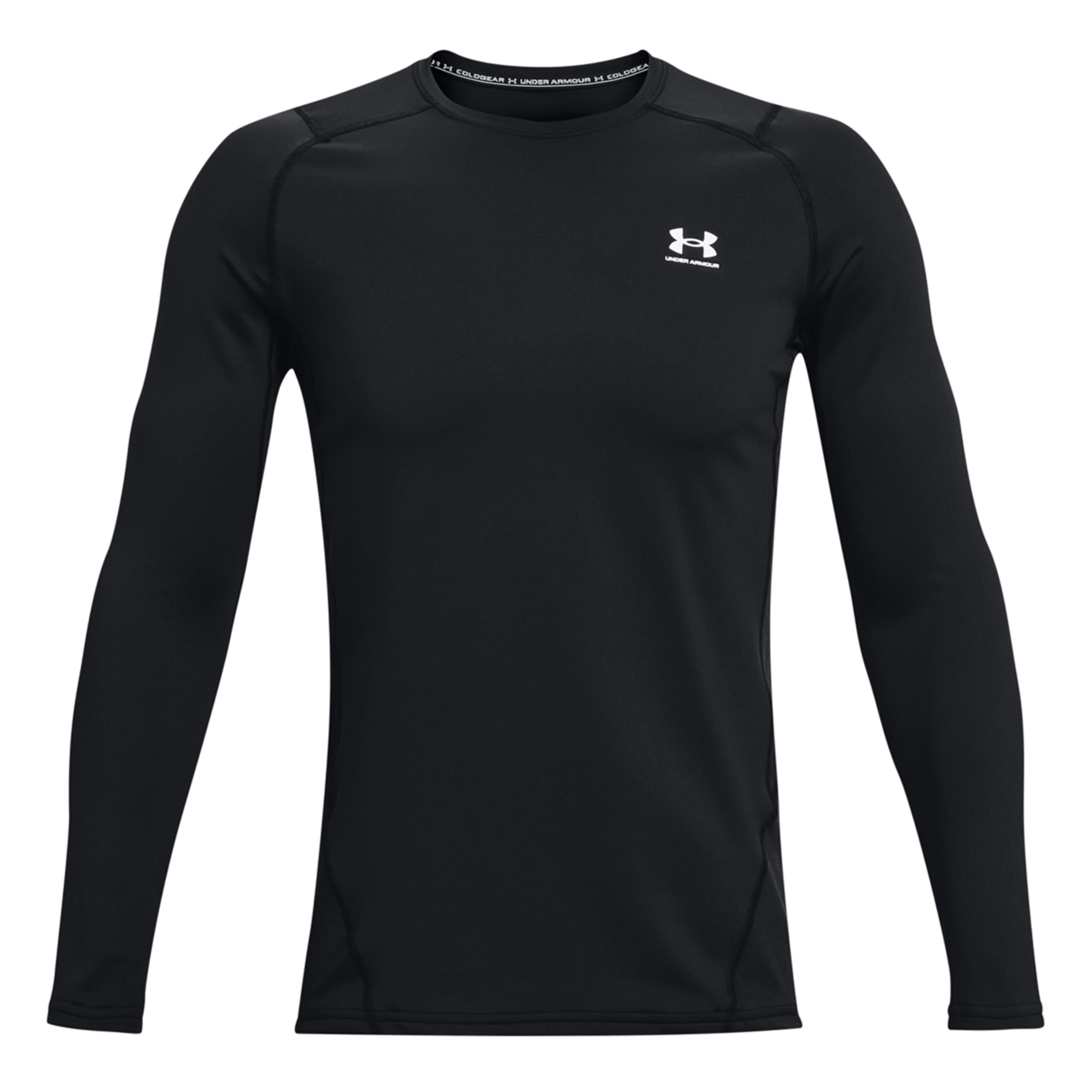 Under Armour Coldgear Fitted Crew Manica lunga Uomini - nero,