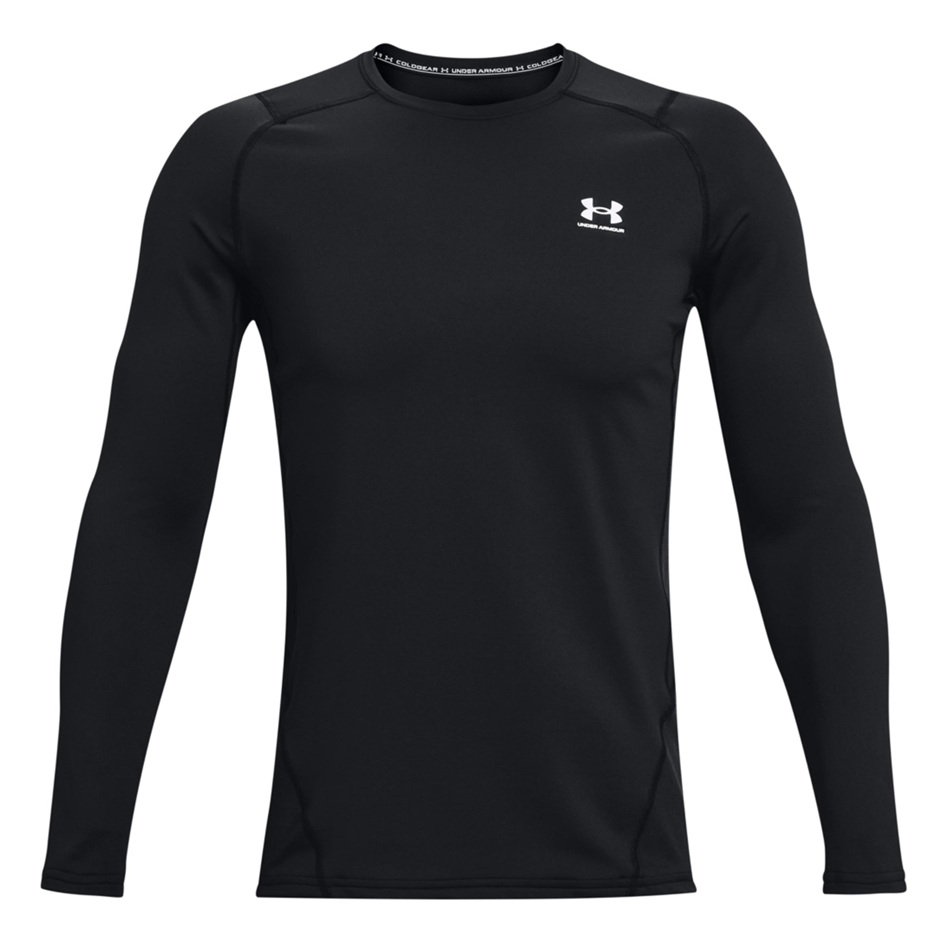 Under Armour Coldgear Fitted Crew Manica lunga Uomini - nero,