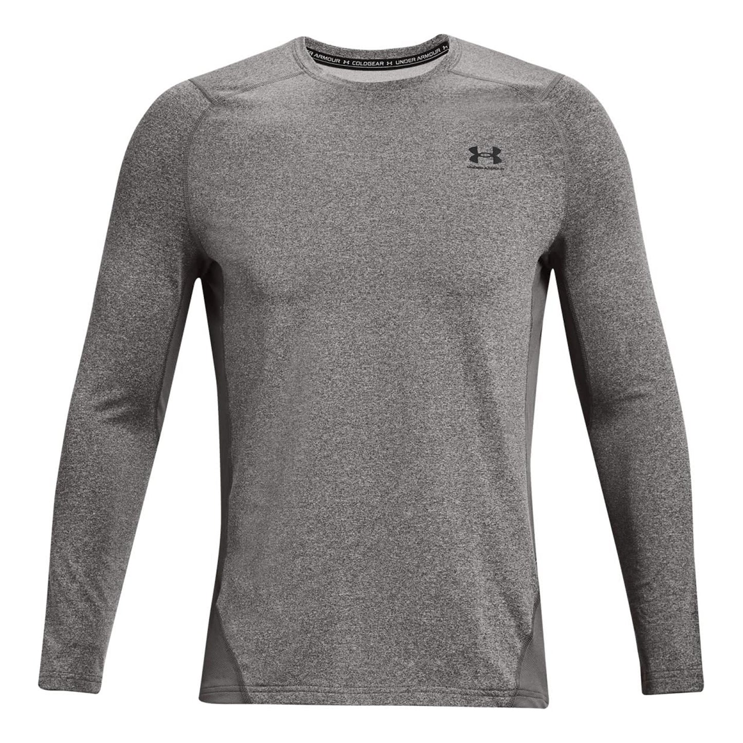 Under Armour Coldgear Fitted Crew Manica lunga Uomini - grigio scuro,