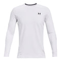 Coldgear Fitted Crew Manica lunga Uomini - bianco,