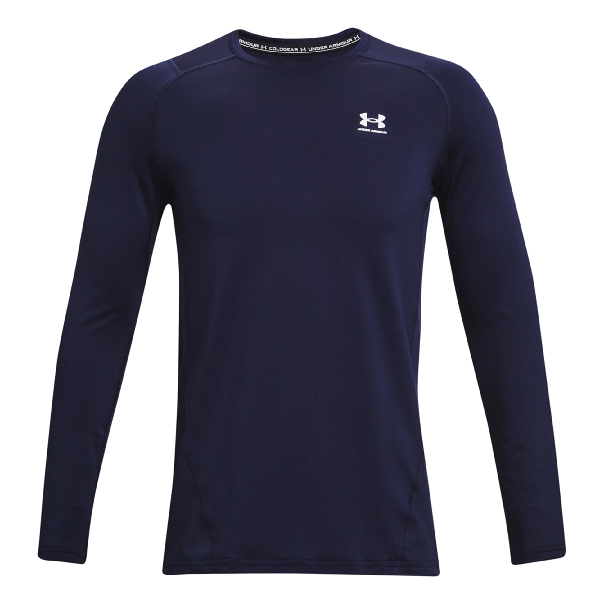 Under Armour Coldgear Fitted Crew Manica lunga Uomini - blu scuro,