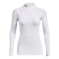 Coldgear Authentics Mockneck Manica Lunga Donna-Bianco