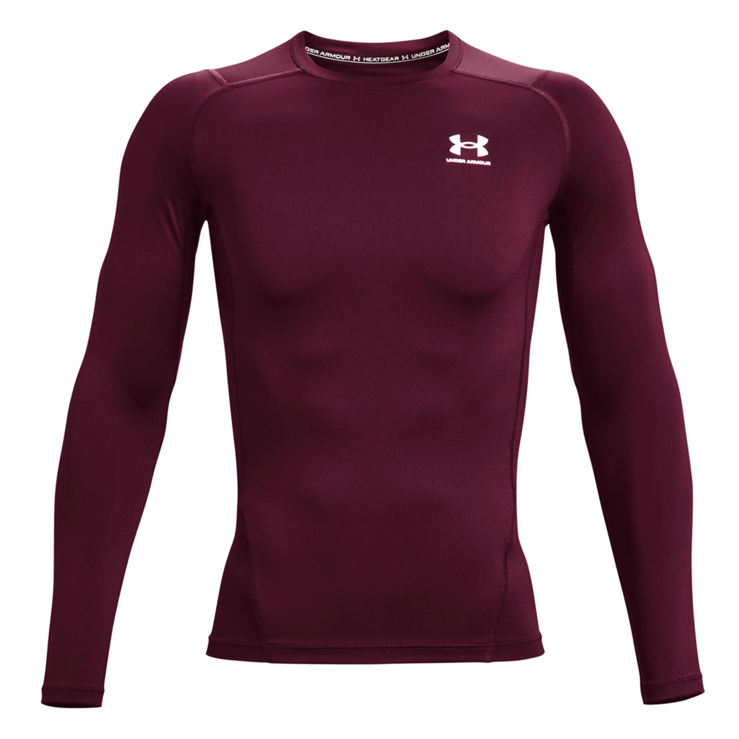 Under Armour Heatgear Comp Manica lunga Uomini - rosso scuro,