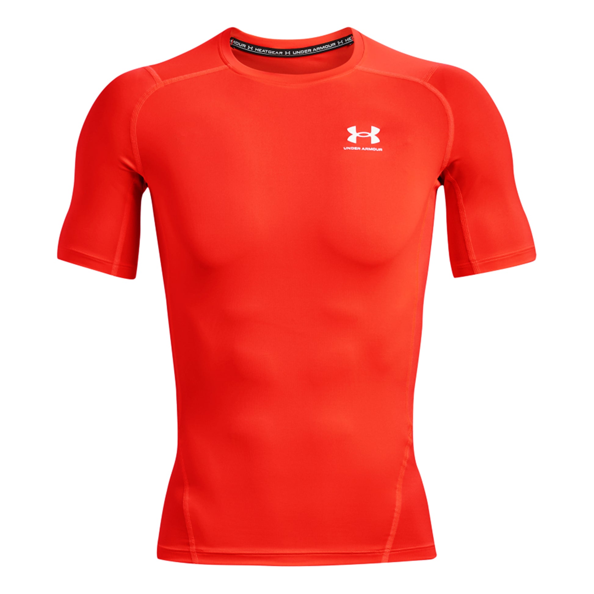 Under Armour Heatgear Comp Maglietta Uomini - rosso neon,