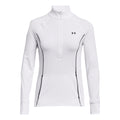 CW Half-Zip Manica lunga Donna - bianco,